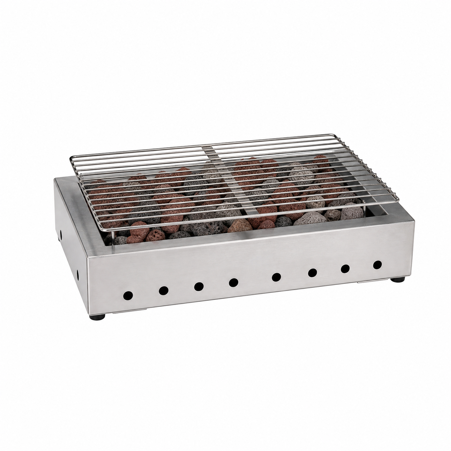 Barbecue de table pierre de lave inox