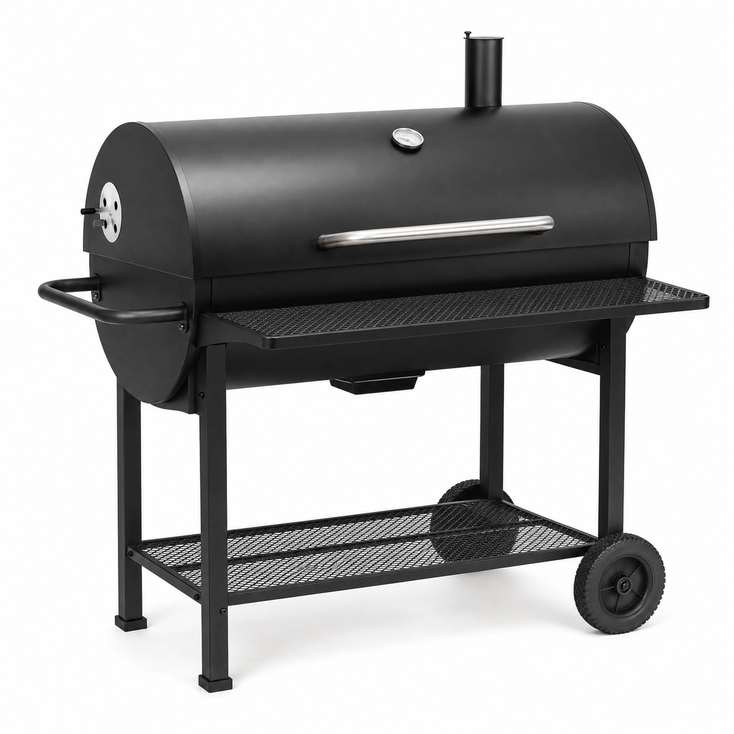 Barbecue tonneau acier grande grille
