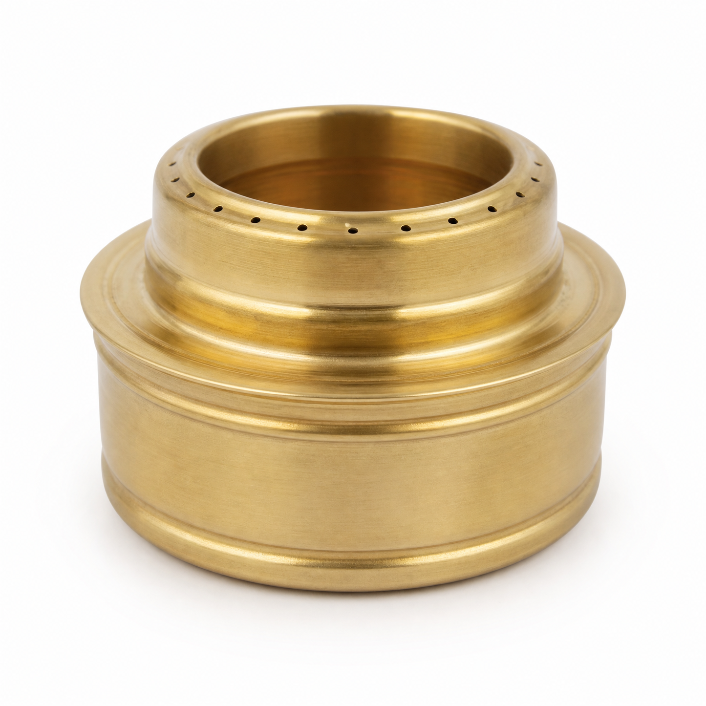 Réchaud à alcool laiton compact