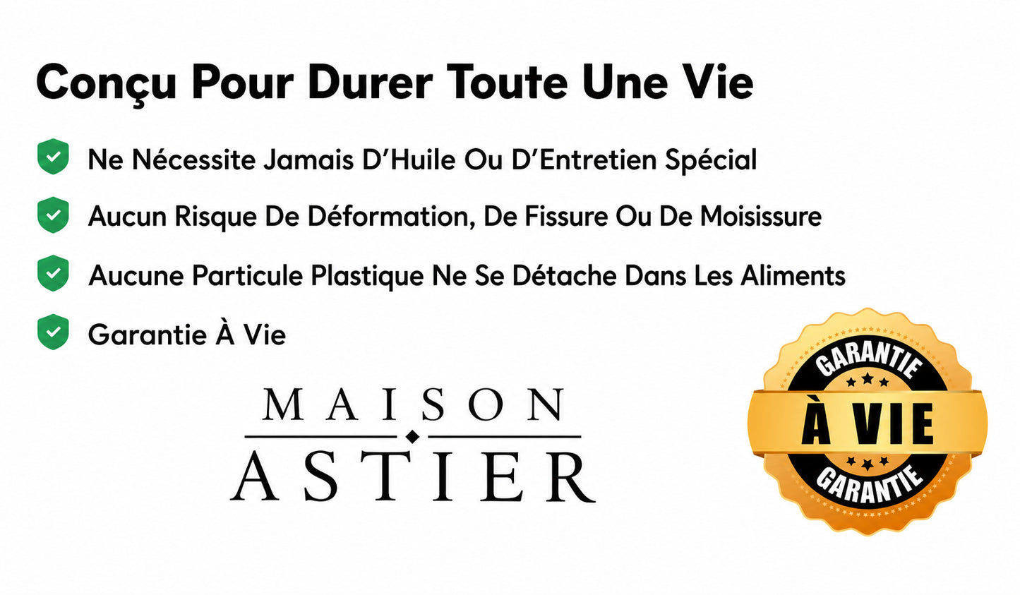 Planche à découper en titane antibactérienne, Maison Astier