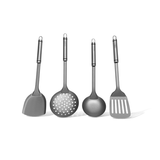 Set Ustensiles Cuisine Titane | Inrayables & Sans Toxique | + Planche à Découper & 4 eBooks Offerts