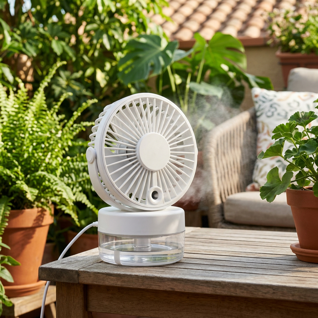 Ventilateur brumisateur de table USB