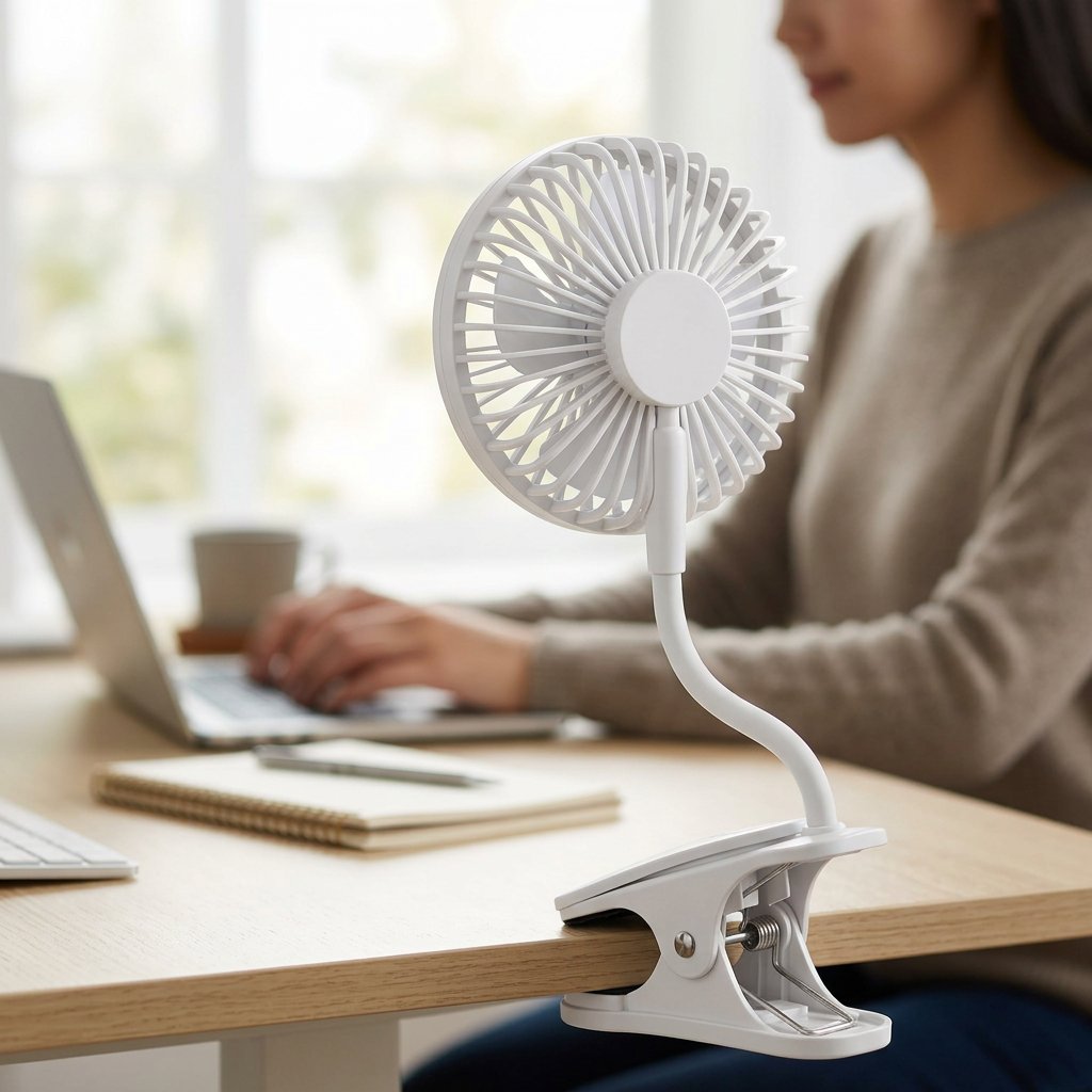 Ventilateur à pince flexible