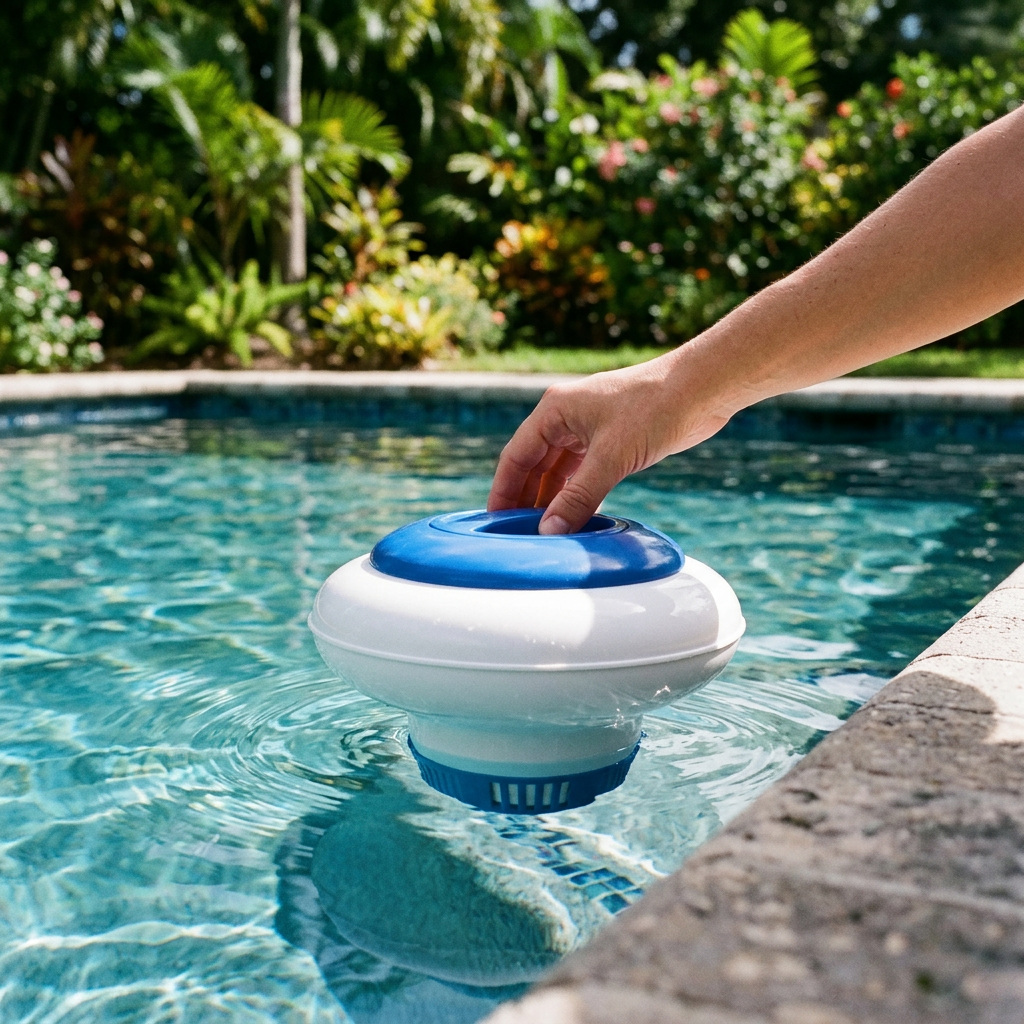 Diffuseur doseur de chlore flottant