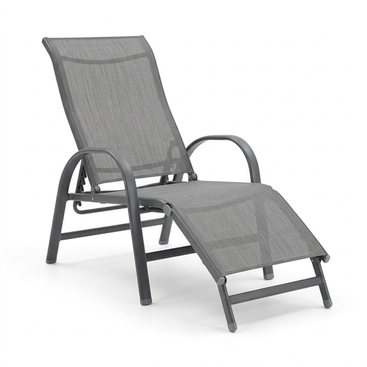 Bain de soleil inclinable textilene renforce