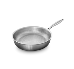 Poêle en titane Pro antiadhésive sans PFAS avec couvercle