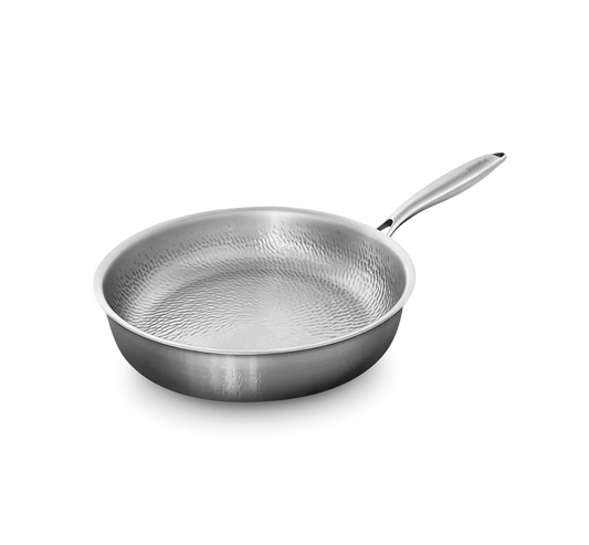 Poêle Titane Pro + Couvercle | Antiadhésive Sans PFAS + Couvercle & 4 Livres de Recettes OFFERT