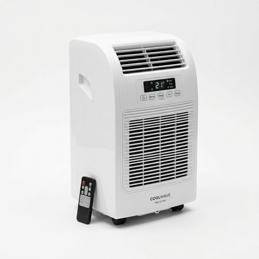 Climatiseur mobile 4 en 1 avec telecommande, froid ventilateur deshumidification