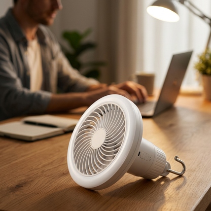 Ventilateur de plafond portable LED rechargeable