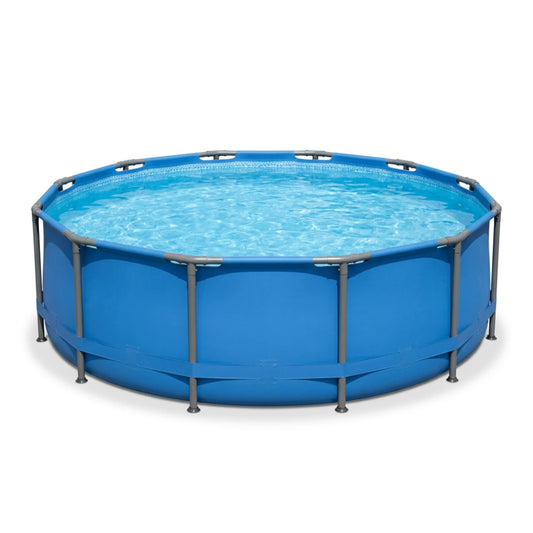 Piscine tubulaire ronde 3 m, structure acier