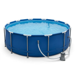 Piscine tubulaire ronde 4 m, structure acier