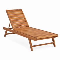 Bain de soleil bois acacia pliant