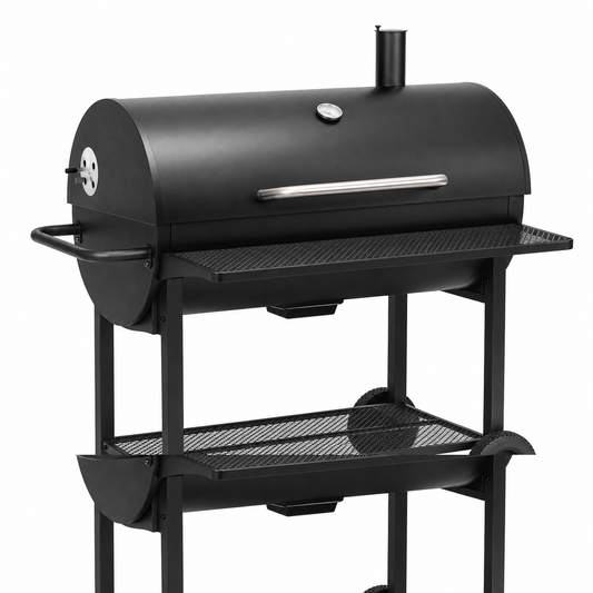 Barbecue tonneau acier grande grille