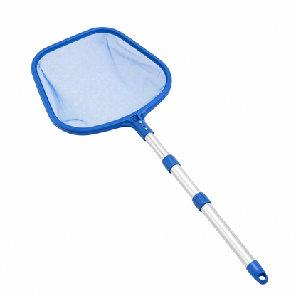 Épuisette feuilles manche télescopique