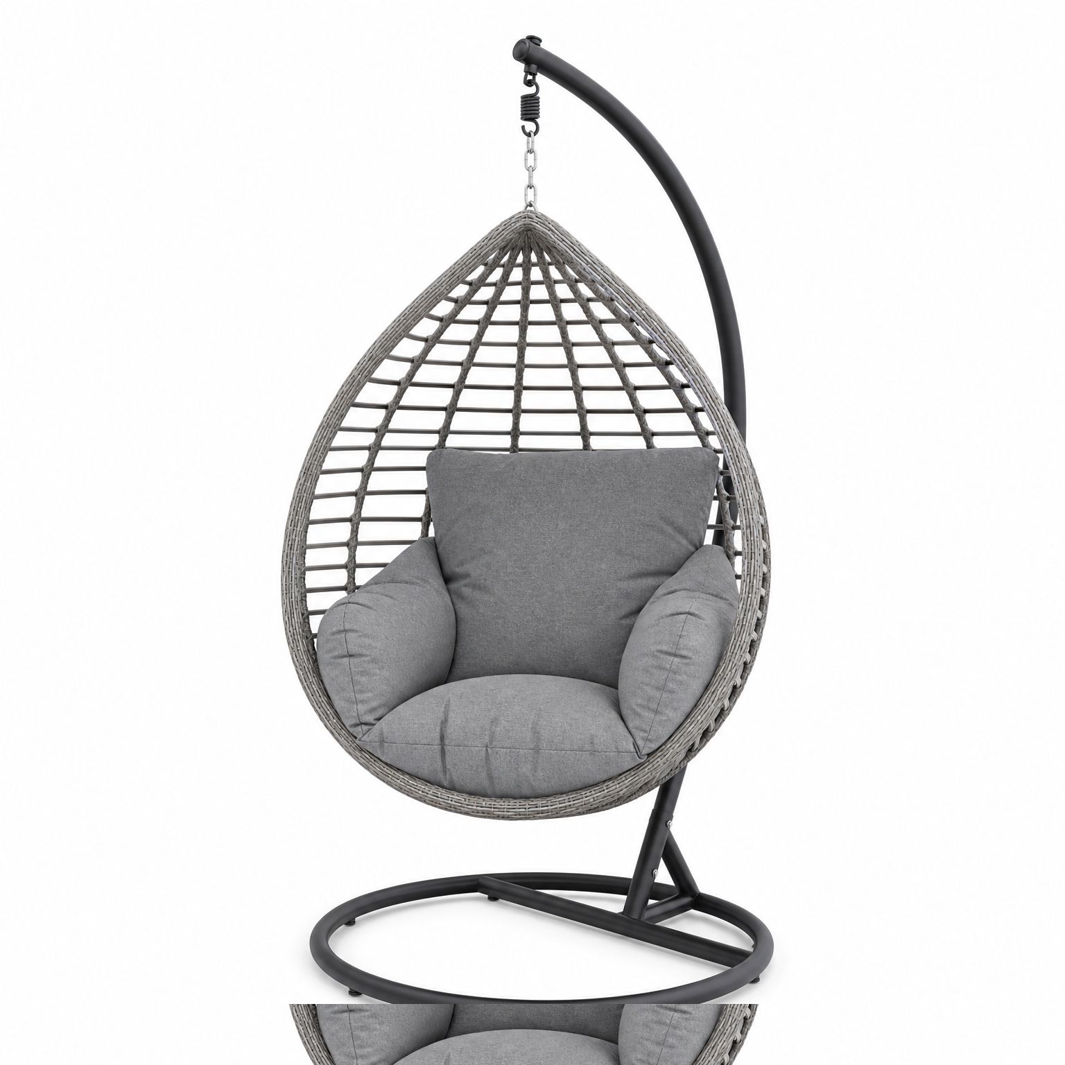 Fauteuil suspendu oeuf avec coussin