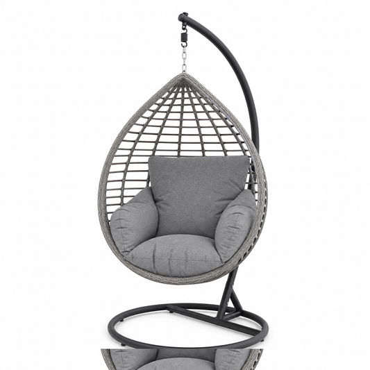 Fauteuil suspendu oeuf avec coussin