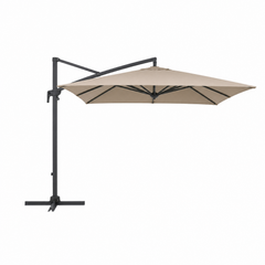 Parasol déporté 3 x 3 m rotatif