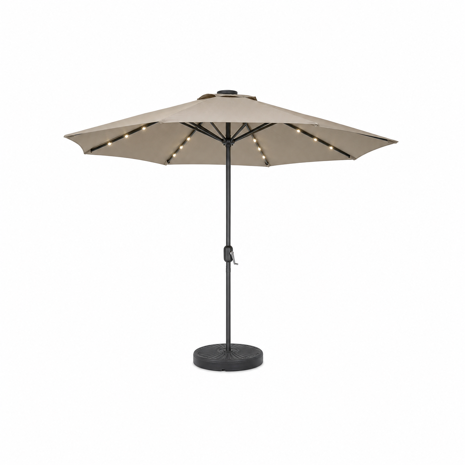 Parasol jardin 3 m LED solaire