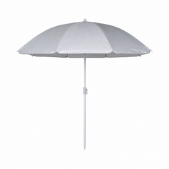 Parasol de plage argenté anti UV 180 cm