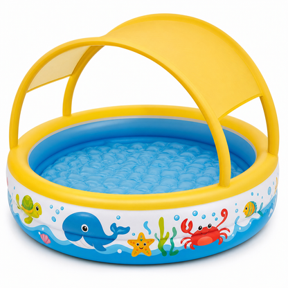 Pataugeoire bébé avec pare soleil