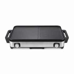 Plancha électrique double température