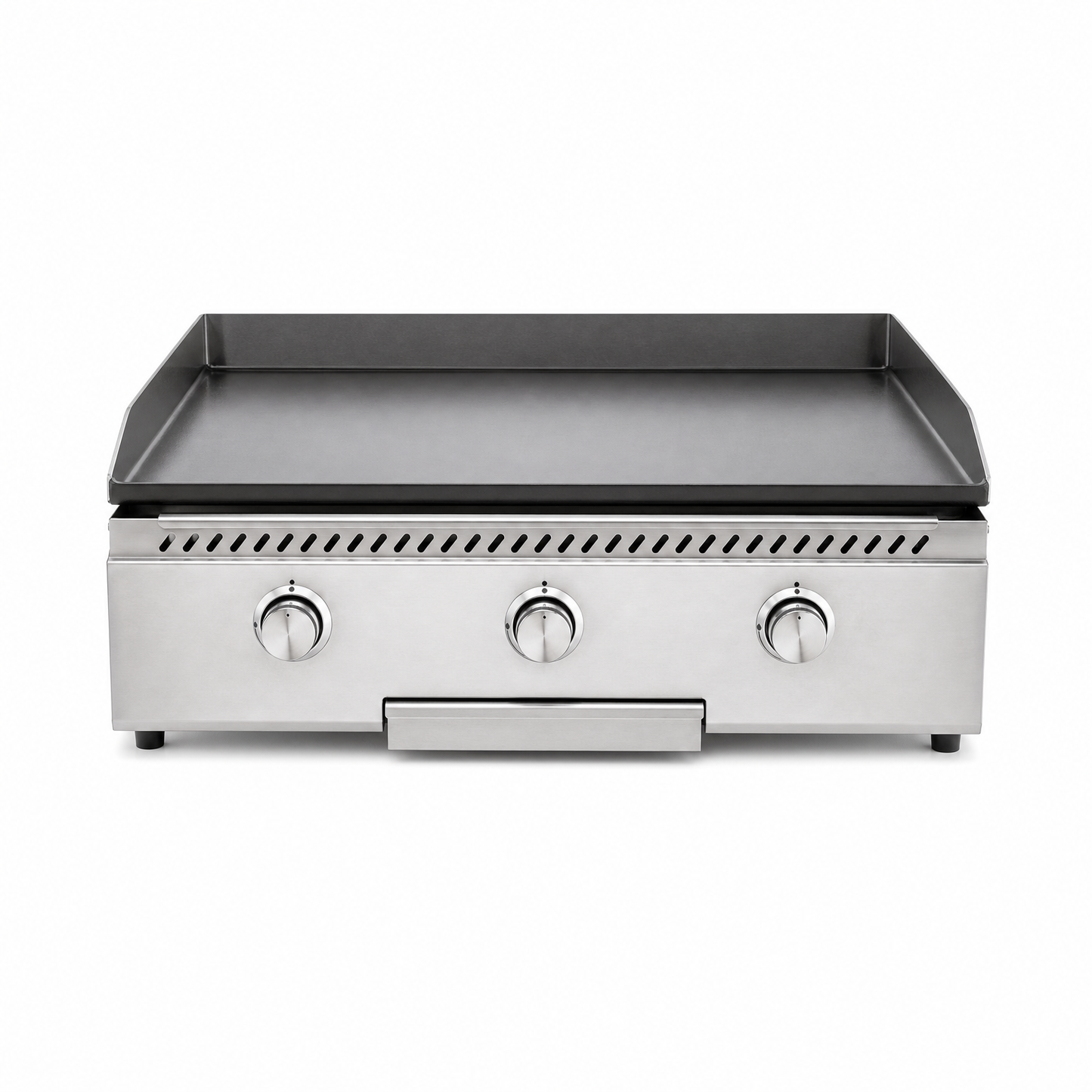 Plancha gaz 3 brûleurs inox grande surface