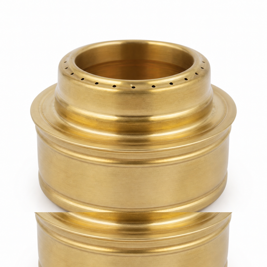 Réchaud à alcool laiton compact