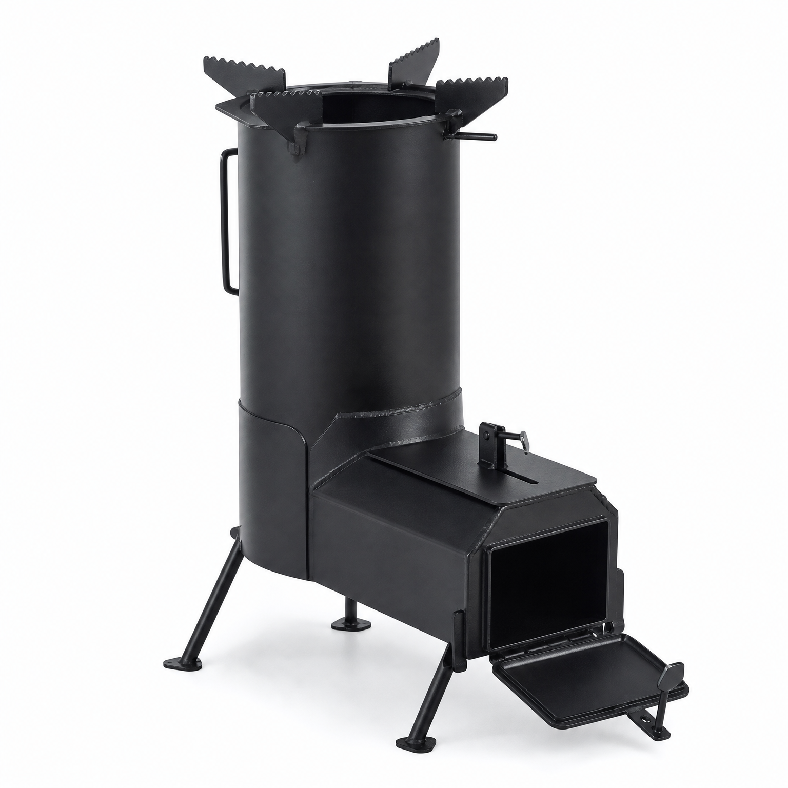 Réchaud fusée rocket stove acier