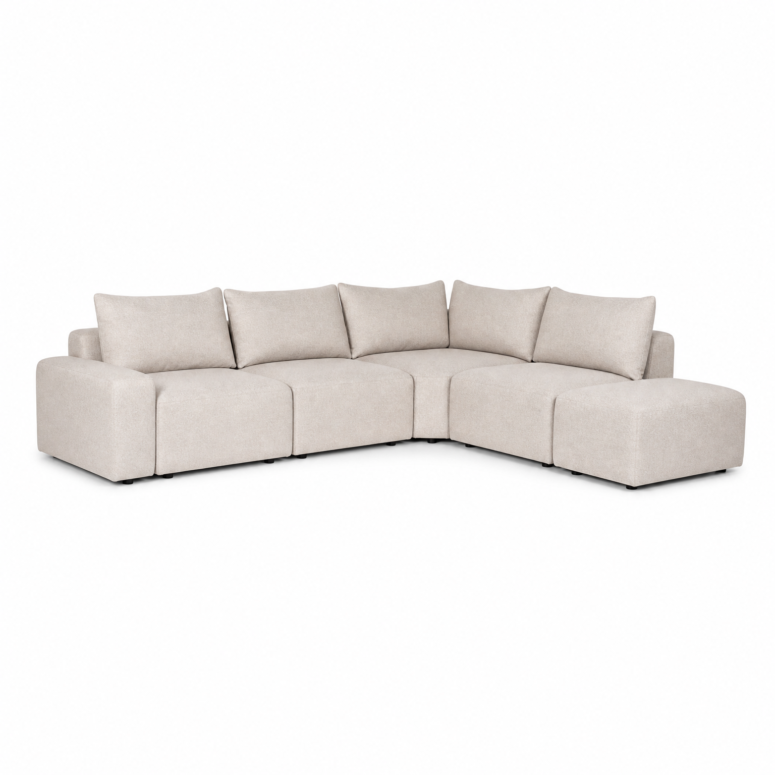Salon d'angle modulable 5 places
