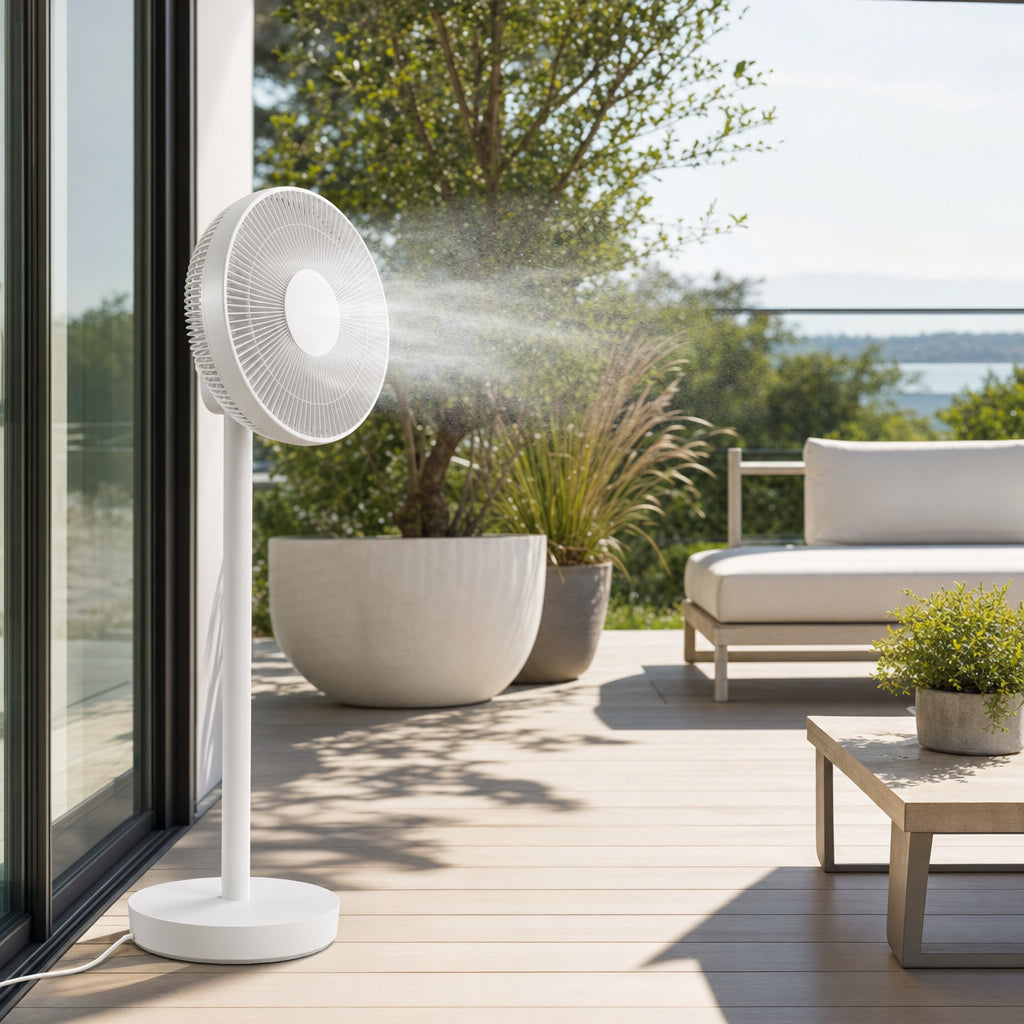 Ventilateurs, brumisateurs et climatiseurs